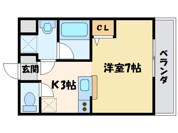 コンフォートメゾンNAGIの物件間取画像